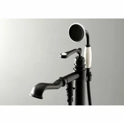 Kingston Brass Royale Single Handle Freestanding Roman Tub Faucet with Hand Shower