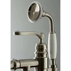 Kingston Brass Royale Single Handle Freestanding Roman Tub Faucet with Hand Shower