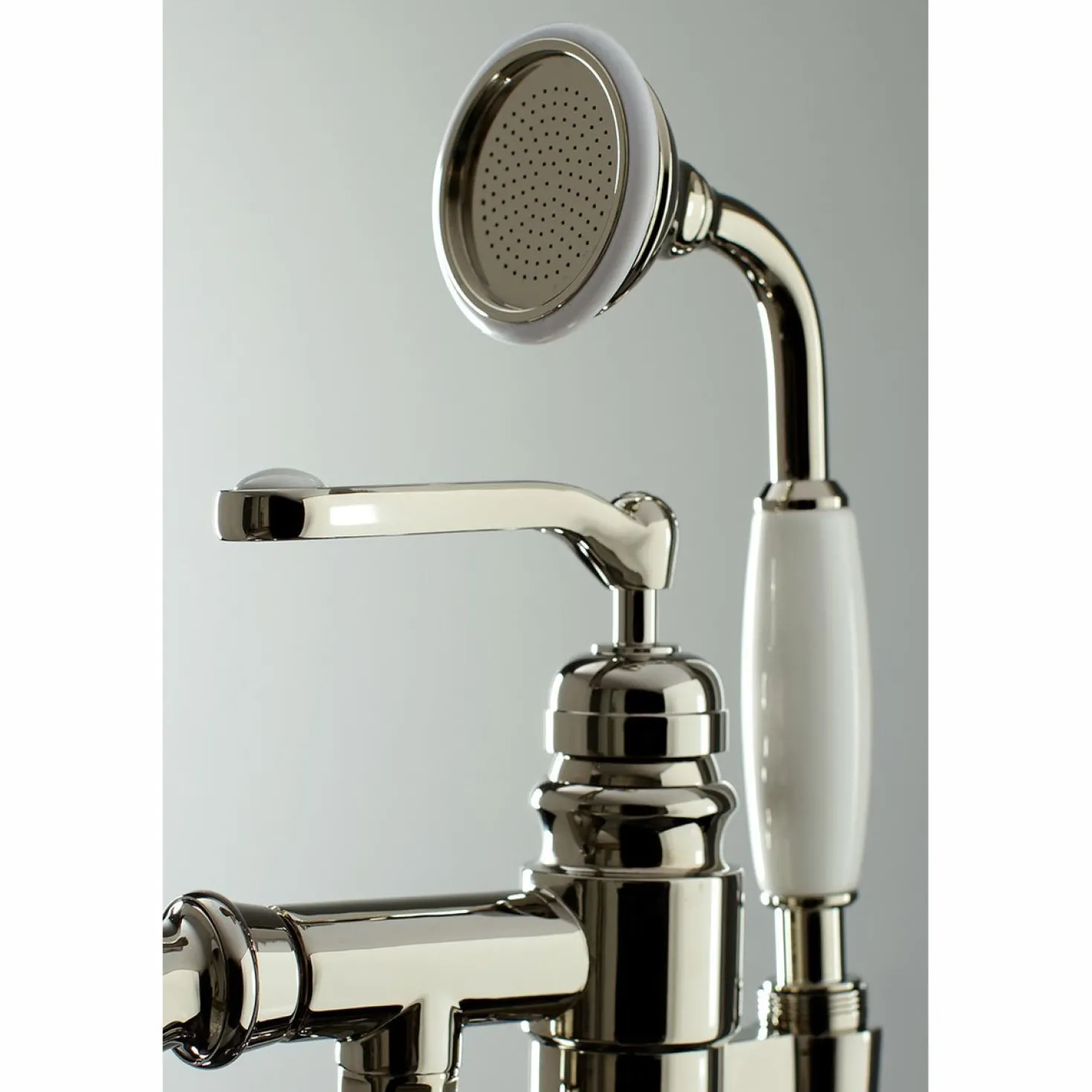 Kingston Brass Royale Single Handle Freestanding Roman Tub Faucet with Hand Shower