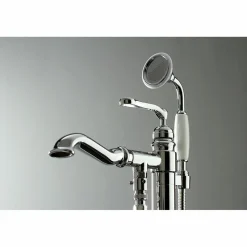 Kingston Brass Royale Single Handle Freestanding Roman Tub Faucet with Hand Shower