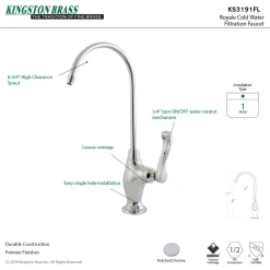 Kingston Brass Royale Single Handle Water Filtration Faucet