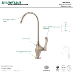 Kingston Brass Royale Single Handle Water Filtration Faucet