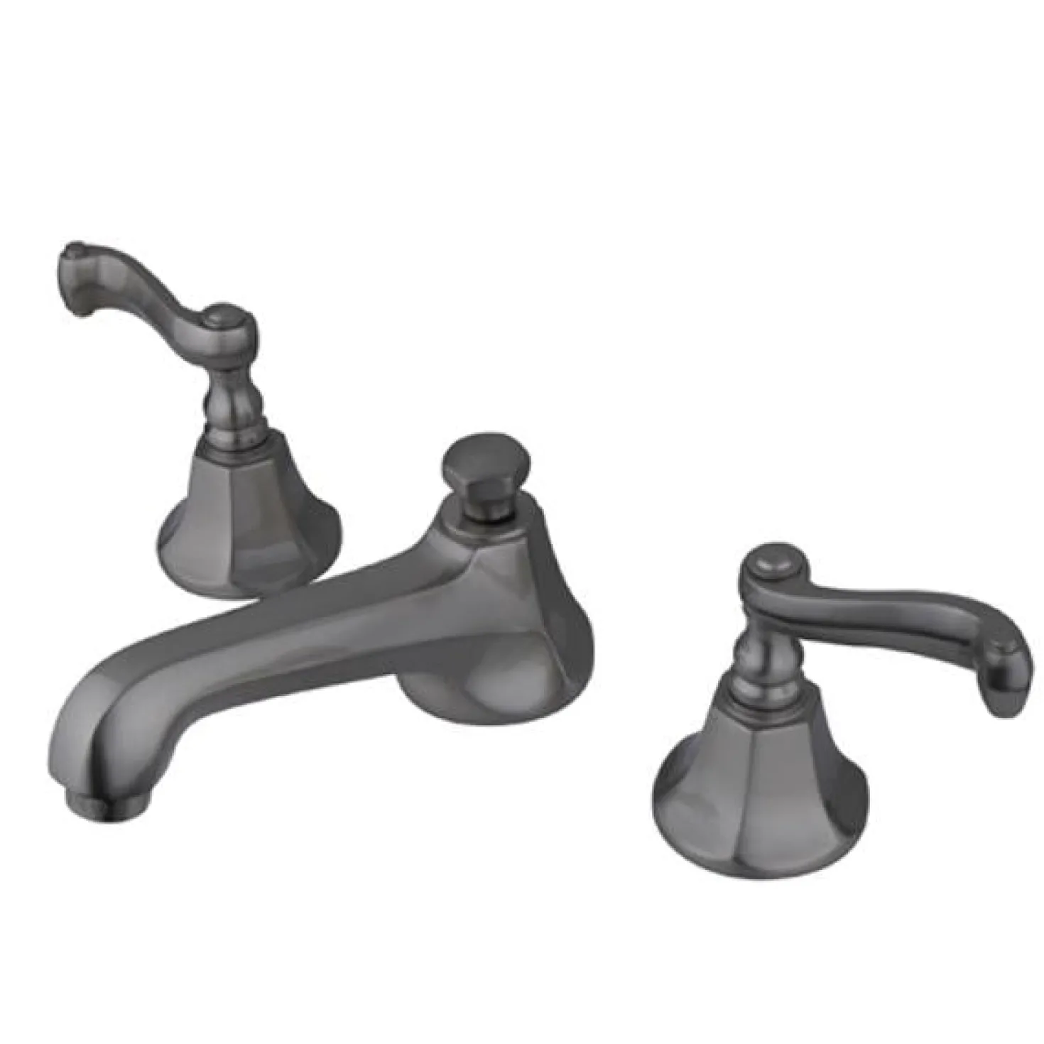 Kingston Brass Royale 8" to 16" Widespread Two Handle Lavatory Faucet with Brass Pop-up