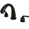 Kingston Brass Royale 8" to 16" Widespread Two Handle Roman Tub Filler
