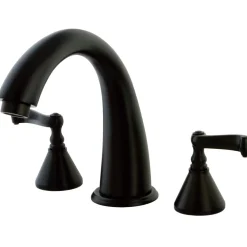 Kingston Brass Royale Two Handle Solid Brass 8" to 16" Widespread Roman Tub Filler