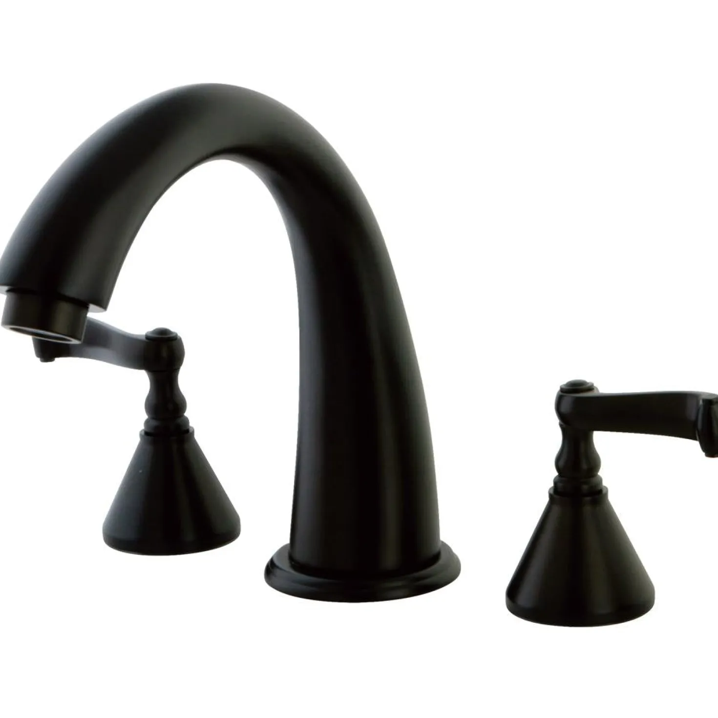 Kingston Brass Royale Two Handle Solid Brass 8" to 16" Widespread Roman Tub Filler