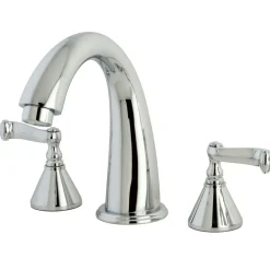 Kingston Brass Royale Two Handle Solid Brass 8" to 16" Widespread Roman Tub Filler