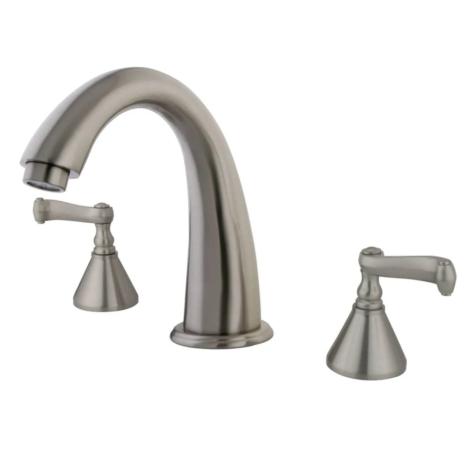 Kingston Brass Royale Two Handle Solid Brass 8" to 16" Widespread Roman Tub Filler