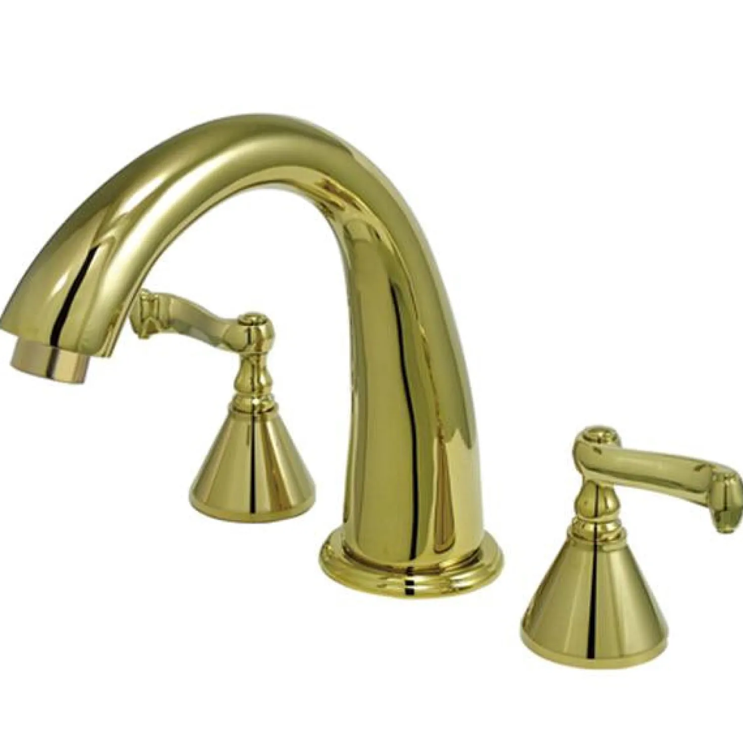 Kingston Brass Royale Two Handle Solid Brass 8" to 16" Widespread Roman Tub Filler
