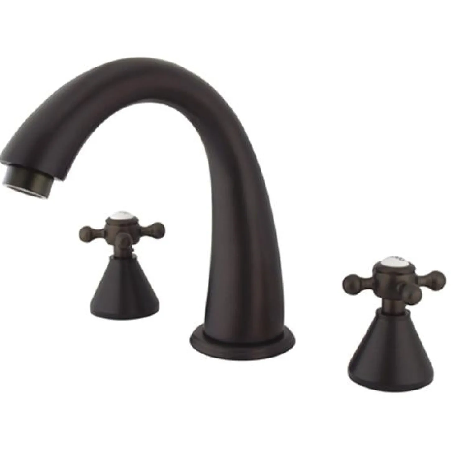 Kingston Brass Royale Two Handle 8" to 16" Widespread Solid Brass Roman Tub Filler