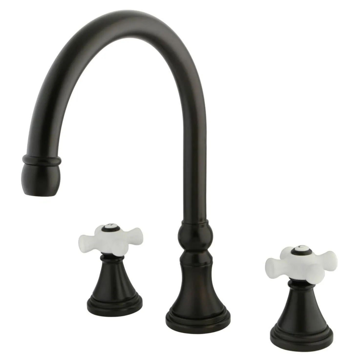 Kingston Brass Royale Two Handle 8" to 16" Widespread Roman Tub Filler