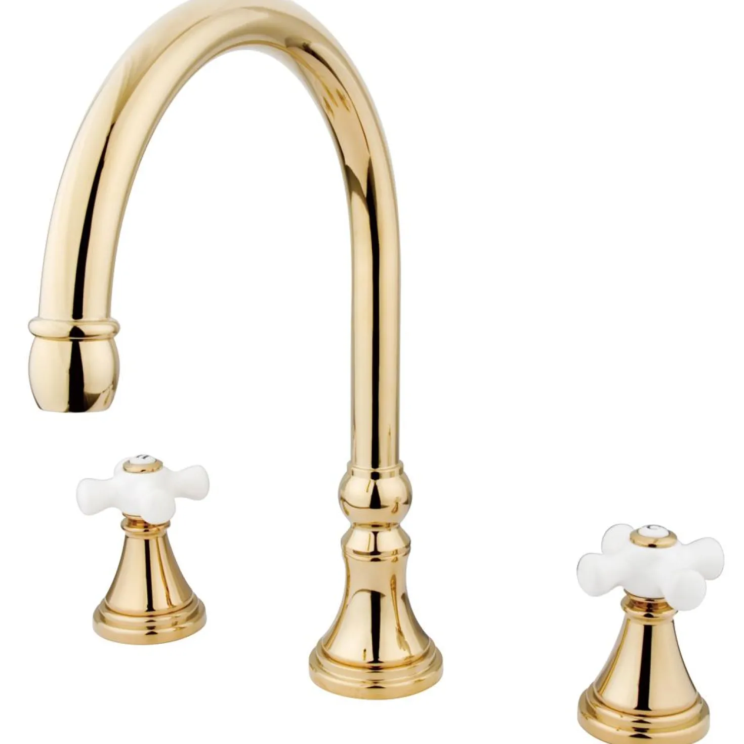 Kingston Brass Royale Two Handle 8" to 16" Widespread Roman Tub Filler
