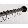 Kingston Brass SCC311X-P Adjustable Shower Rod and Shower Ring Set
