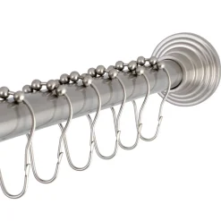 Kingston Brass SCC271X-P Adjustable Shower Rod and Shower Ring Set