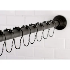 Kingston Brass SCC271X-P Adjustable Shower Rod and Shower Ring Set