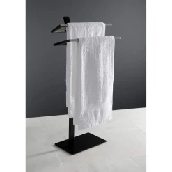 Kingston Brass SCC839X-P Edenscape Pedestal Dual Towel Rack