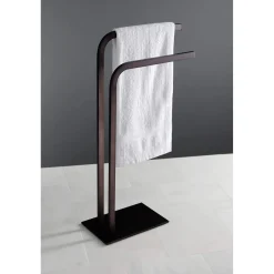 Kingston Brass SCC800X-P Edenscape Pedestal Dual Towel Rack