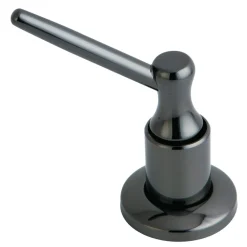 Kingston Brass SD3600 Water Onyx Soap Dispenser in Black Stainless Steel