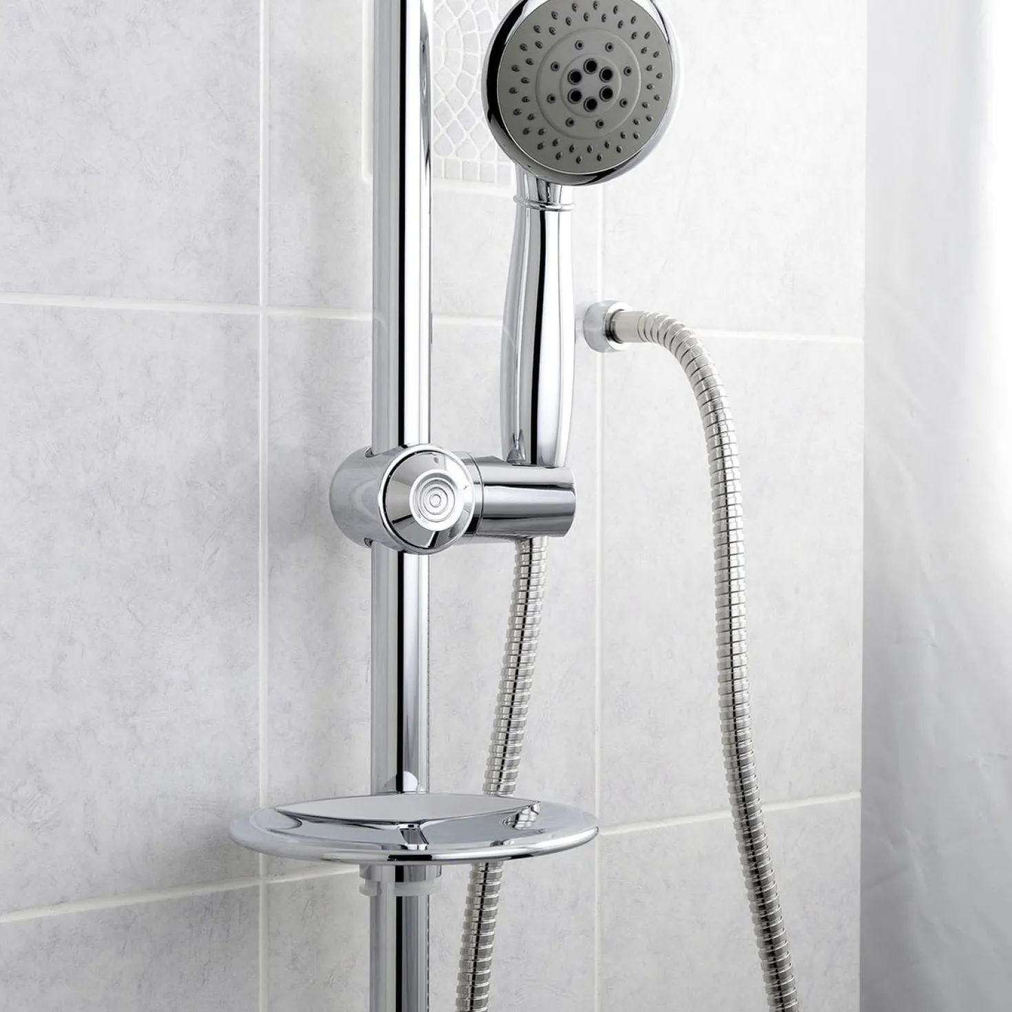 Kingston Brass 5 Setting Hand Shower with Hose and Slide Bar Kit