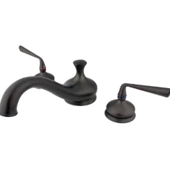 Kingston Brass Silver Sage ADA Handle Roman Tub Filler