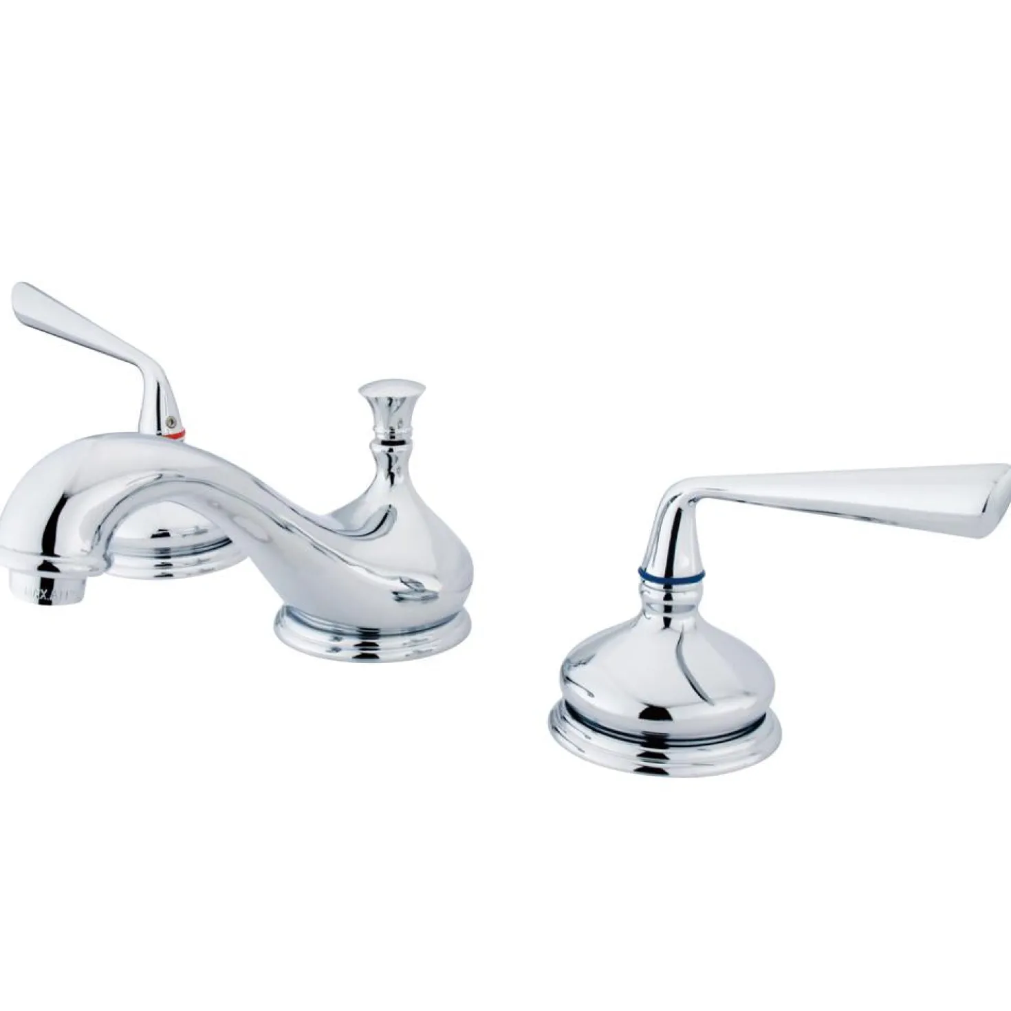 Kingston Brass Silver Sage Classic Two Handle 8" to 16" Widespread Lavatory Faucet with Brass Pop-up