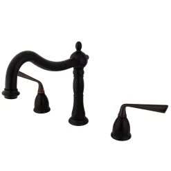 Kingston Brass Silver Sage Classic Two Handle Roman Tub Filler
