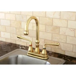 Kingston Brass Silver Sage Two Handle 4