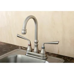 Kingston Brass Silver Sage Two Handle 4
