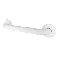 Kingston Brass 12" Stainless Steel ADA Grab Bar in White