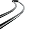 Kingston Brass Stainless Steel Adjustable Double Curved Shower Rod in Black