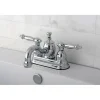 Kingston Brass Templeton 4" Centerset Lavatory Faucet with Metal Lever Handle and Heritage Spout