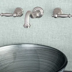 Kingston Brass Templeton Wall Mount Bathroom Faucet
