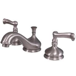 Kingston Brass Three-Hole 8-Inch Widespread Bathroom Faucet