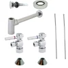 Kingston Brass Trimscape Contemporary Plumbing Sink Trim Kit with Bottle Trap for Vessel Sink with Overflow Hole