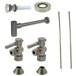 Kingston Brass Trimscape Contemporary Plumbing Sink Trim Kit with Bottle Trap for Vessel Sink with Overflow Hole