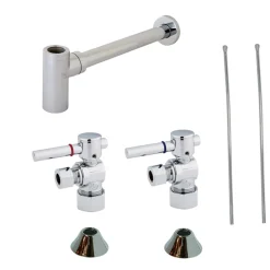 Kingston Brass Trimscape Contemporary Plumbing Sink Trim Kit with P Trap for Lavatory and Kitchen