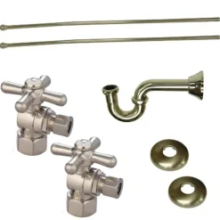 Kingston Brass Trimscape Plumbing Supply Kits Combo, 1/2" IPS Inlet, 3/8" Comp Outlet