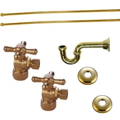 Kingston Brass Trimscape Plumbing Supply Kits Combo, 1/2" IPS Inlet, 3/8" Comp Outlet