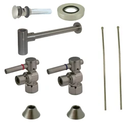 Kingston Brass Trimscape Plumbing Sink Trim Kit with Bottle Trap for Vessel Sink with Overflow Hole