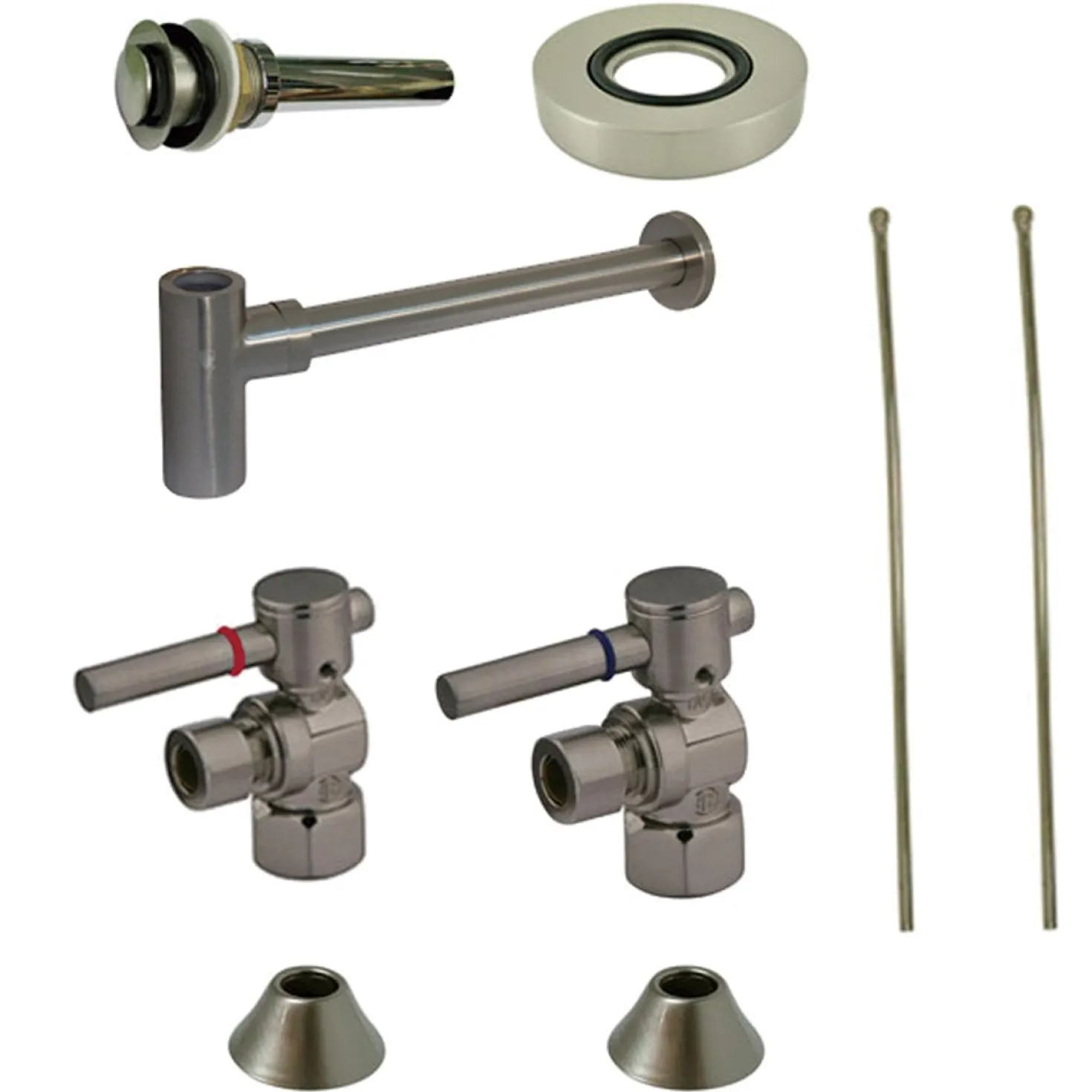 Kingston Brass Trimscape Plumbing Sink Trim Kit with Bottle Trap for Vessel Sink without Overflow Hole