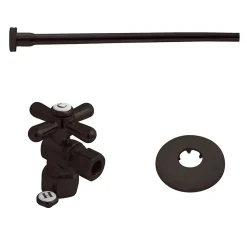 Kingston Brass Trimscape Toilet Supply Kits Combo, 1/2" IPS Inlet, 3/8" Comp Outlet