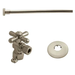 Kingston Brass Trimscape Toilet Supply Kits Combo, 1/2" IPS Inlet, 3/8" Comp Outlet
