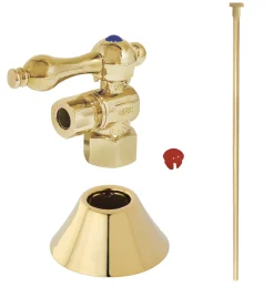 Kingston Brass Trimscape Toilet Trim Kit with 1/2″ compression angle stop.