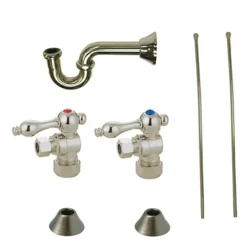 Kingston Brass Trimscape Traditional Plumbing Sink Trim Kit with P Trap for Lavatory and Kitchen