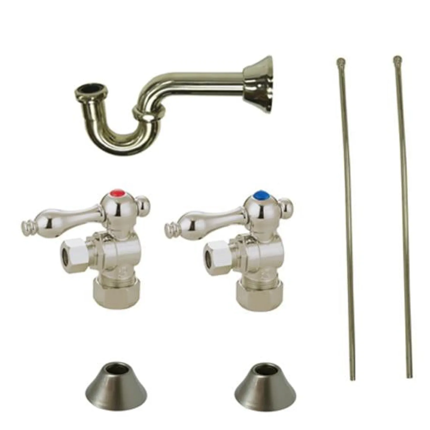 Kingston Brass Trimscape Traditional Plumbing Sink Trim Kit with P Trap for Lavatory and Kitchen
