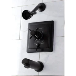 Kingston Brass Tub and Shower Faucet in Oil Rubbed Bronze