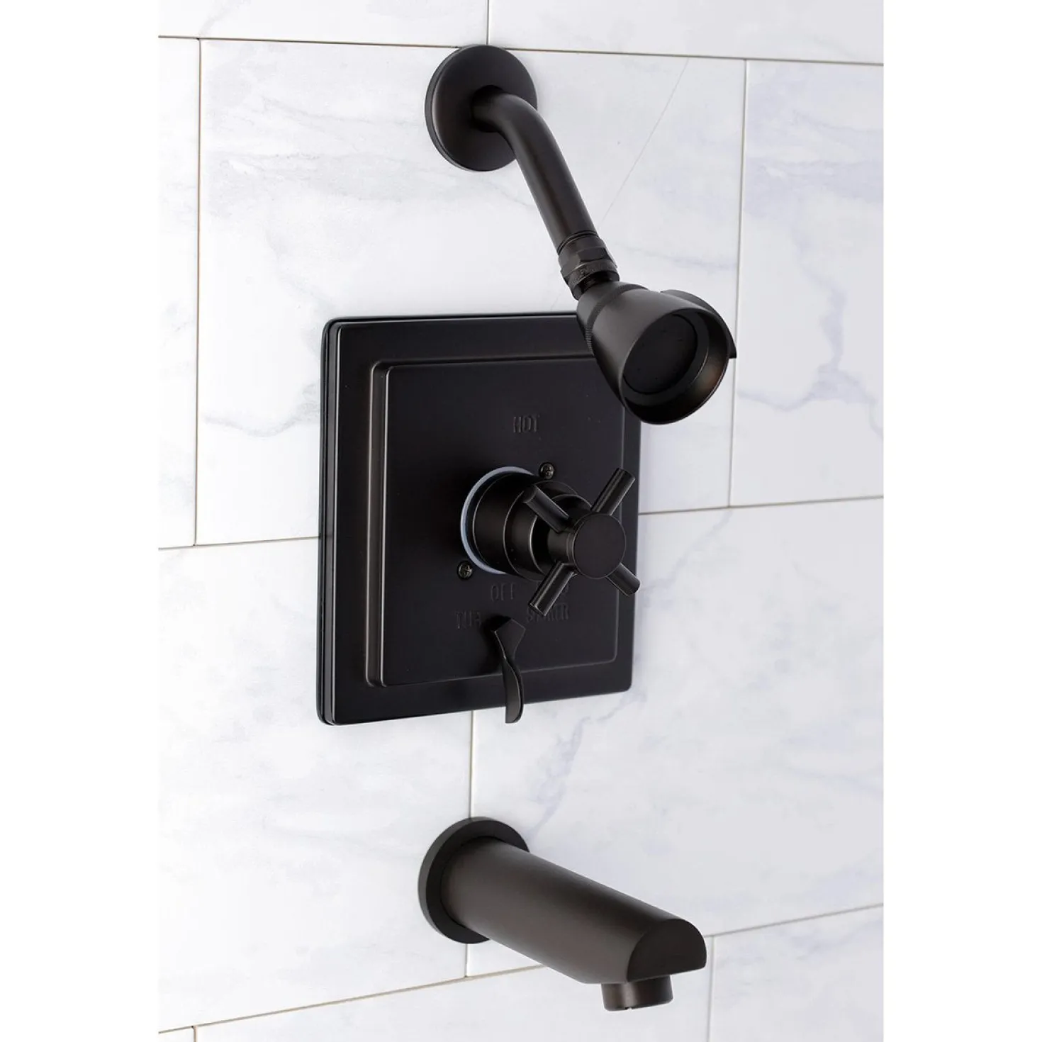 Kingston Brass Tub and Shower Faucet in Oil Rubbed Bronze