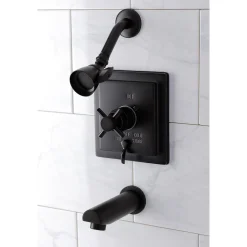 Kingston Brass Tub and Shower Faucet in Oil Rubbed Bronze