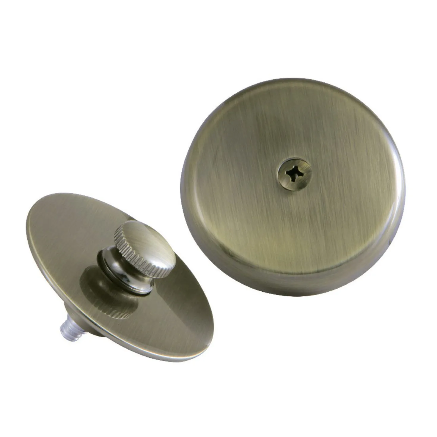 Kingston Brass Tub Drain Stopper with Overflow Plate Replacement Trim Kit