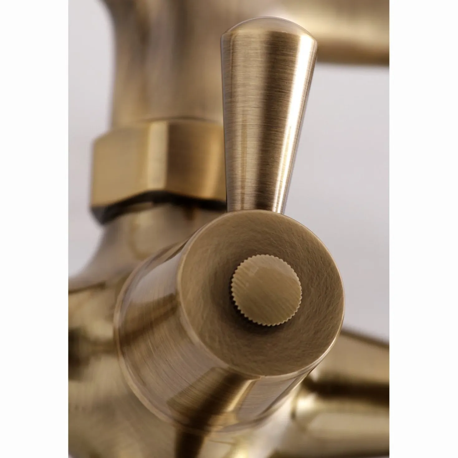 Kingston Brass Tub Wall Mount Clawfoot Tub Faucet with Hand Shower